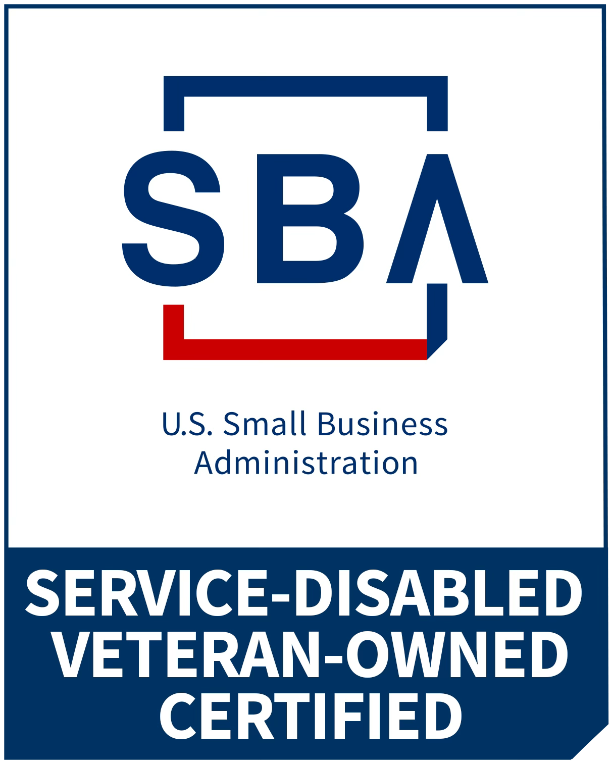 SBA Service-Disabled Veteran-Owned Certified badge